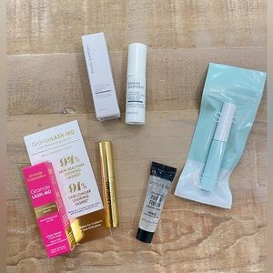 4 lot skincare makeup Grande Lash Serum lactic acid Tarte Sea Smashbox primer